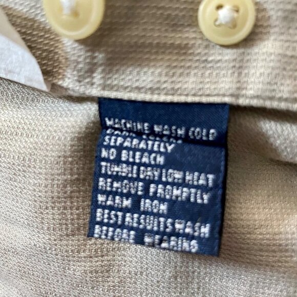 Chaps Short Sleeve Button Down Cotton Shirt Men's Large - Picture 7 of 7